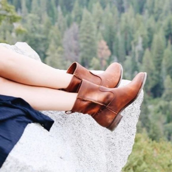 Frye Cara Roper Short Dark Brown PullOn Ankle Boot - Picture 6 of 15